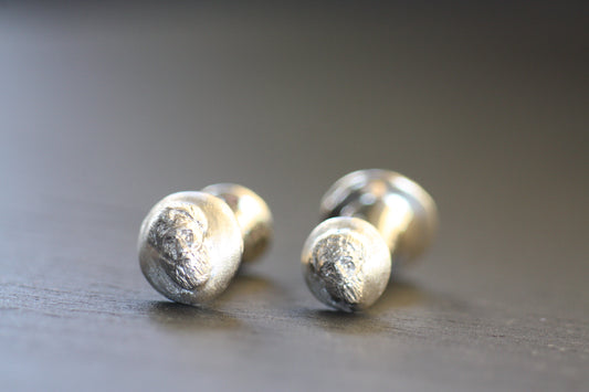 Personalized sterling silver cufflinks