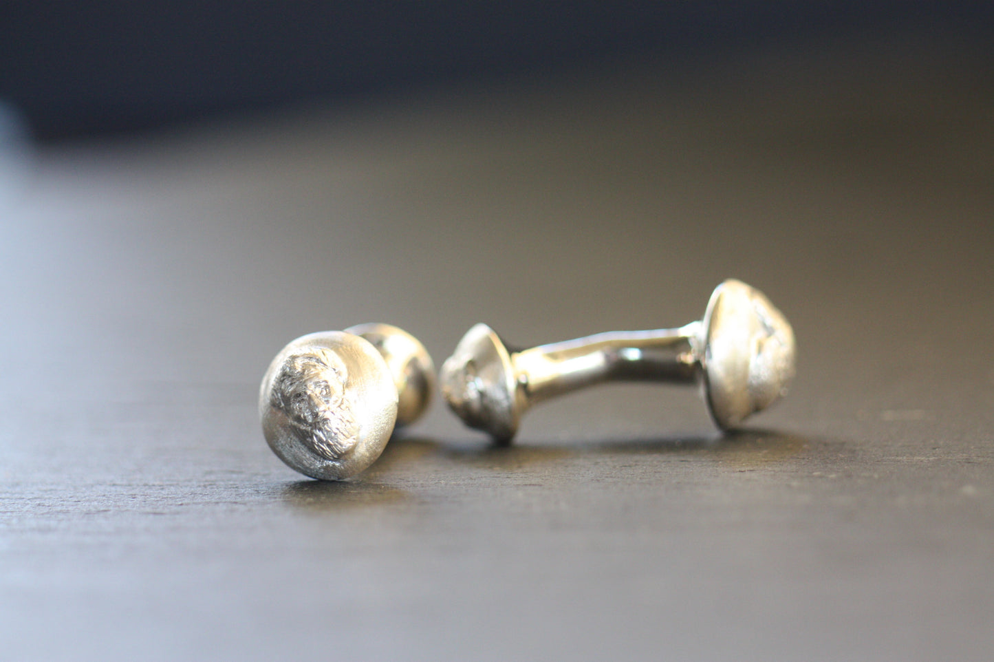 Personalized sterling silver cufflinks