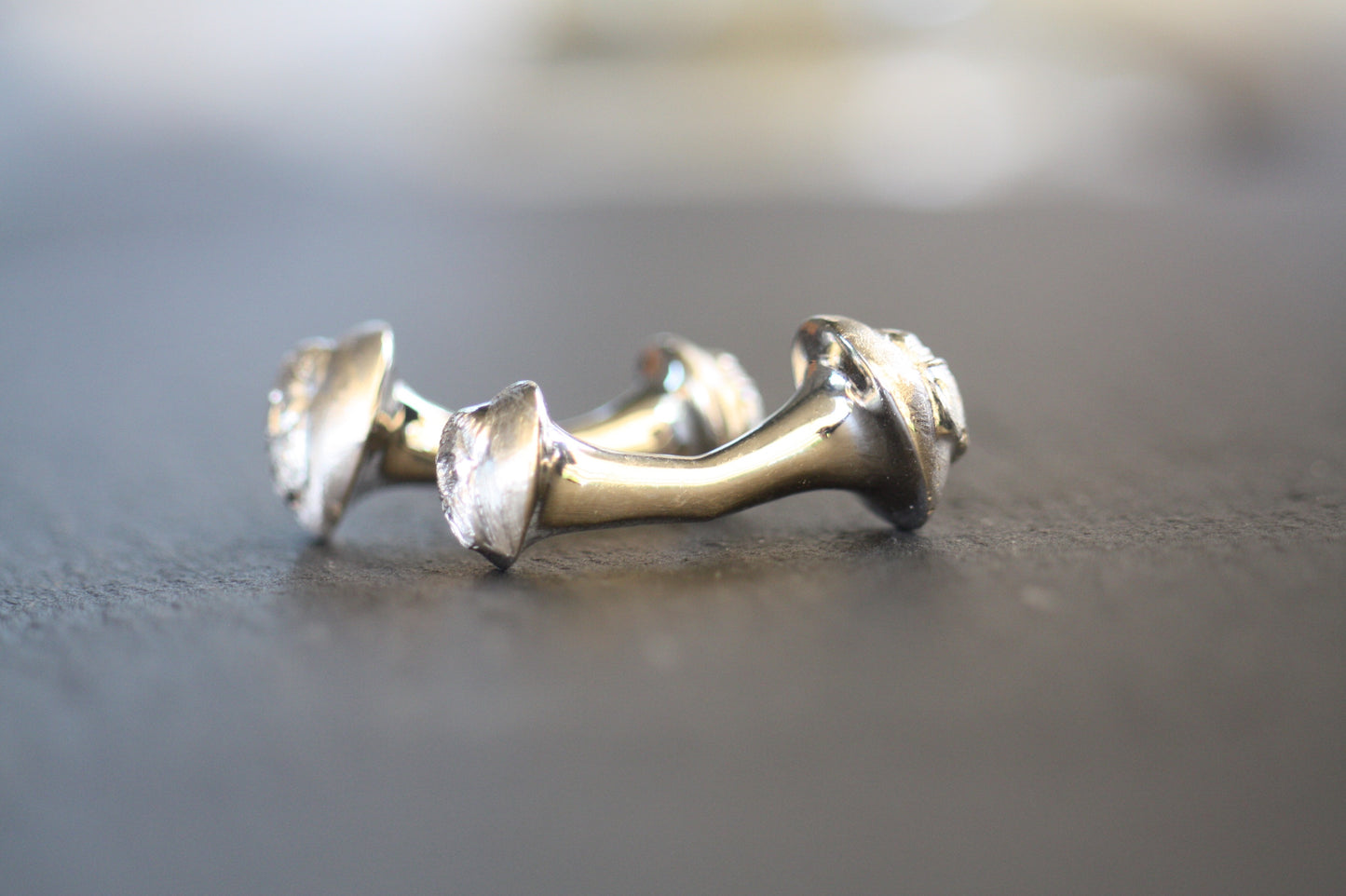 Personalized sterling silver cufflinks