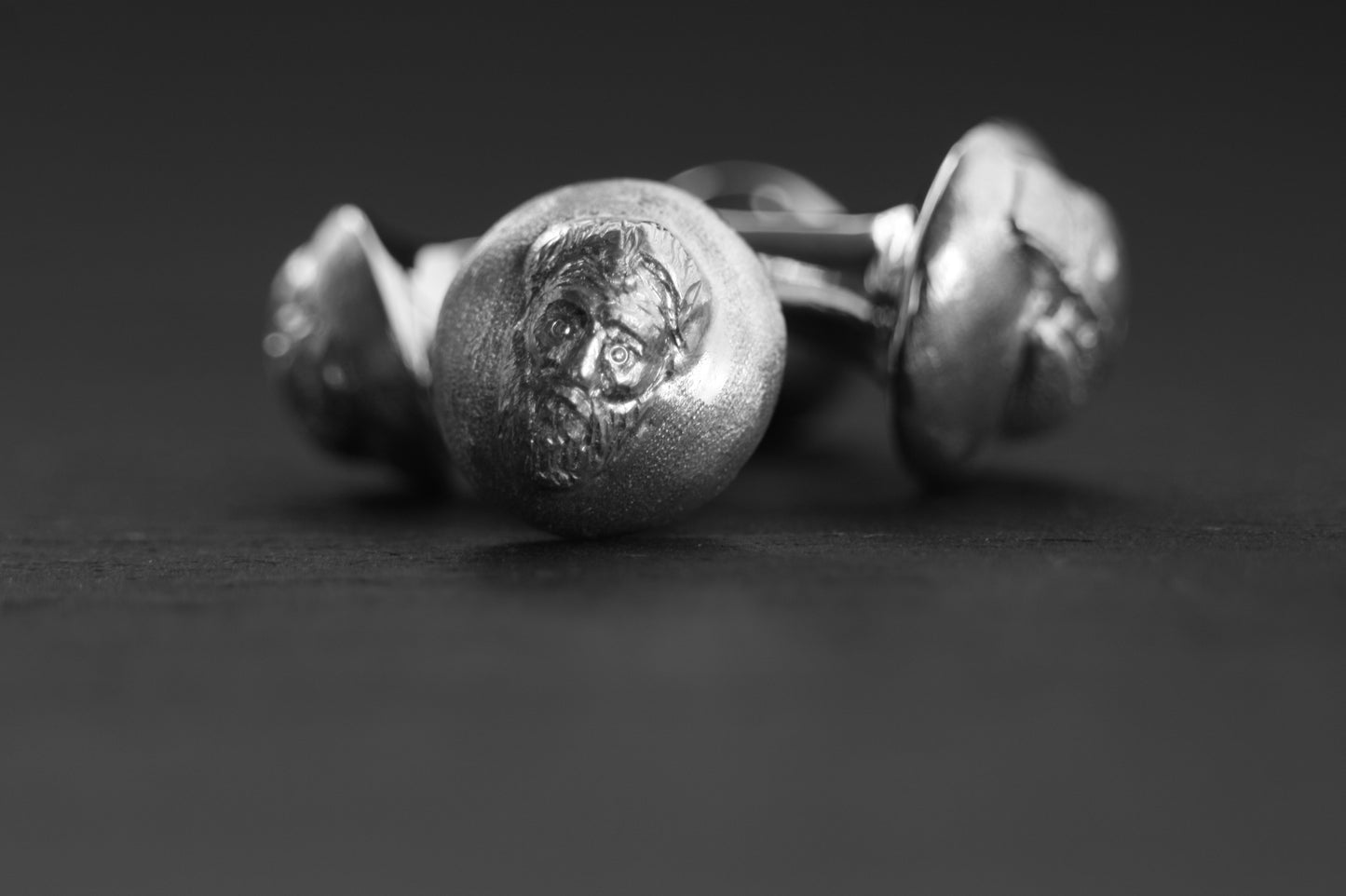 Personalized sterling silver cufflinks