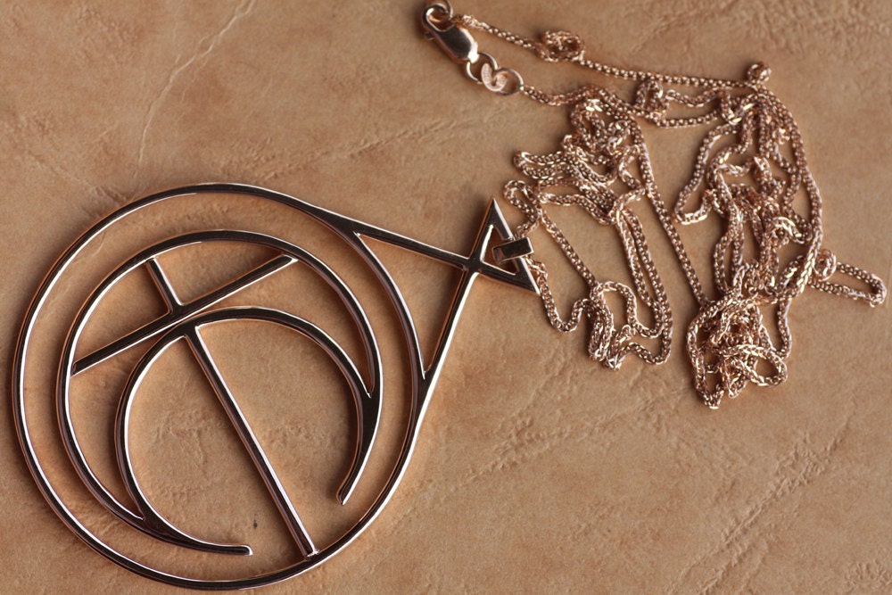 Rose Gold Necklace Family Initials