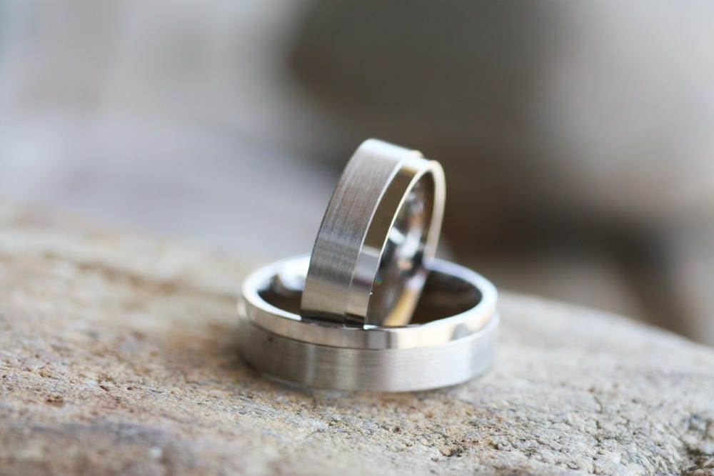Matching Gold wedding ring for couples, Diamond ring