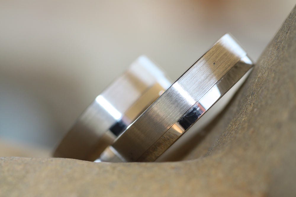 Matching Gold wedding ring for couples, Diamond ring