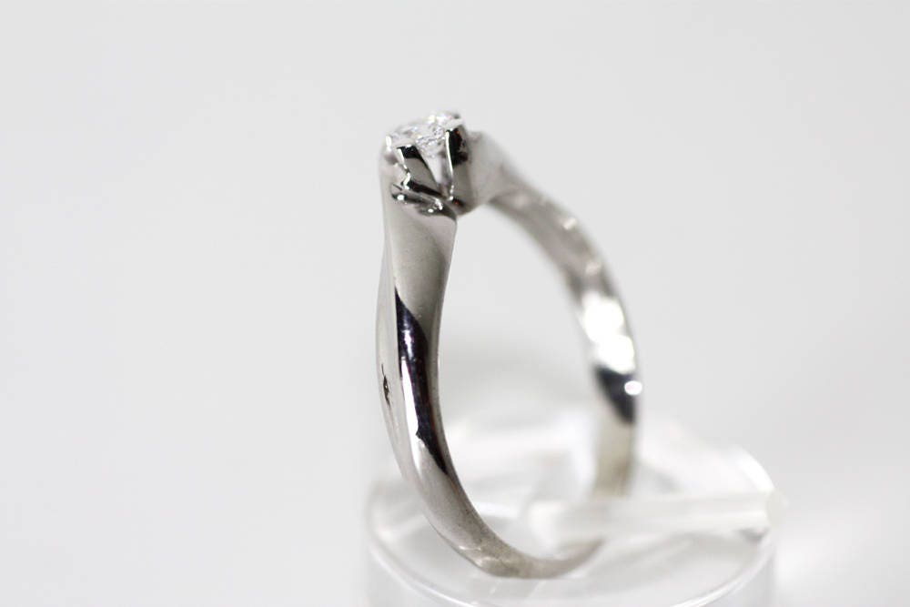 Solitaire White Gold Diamond Ring