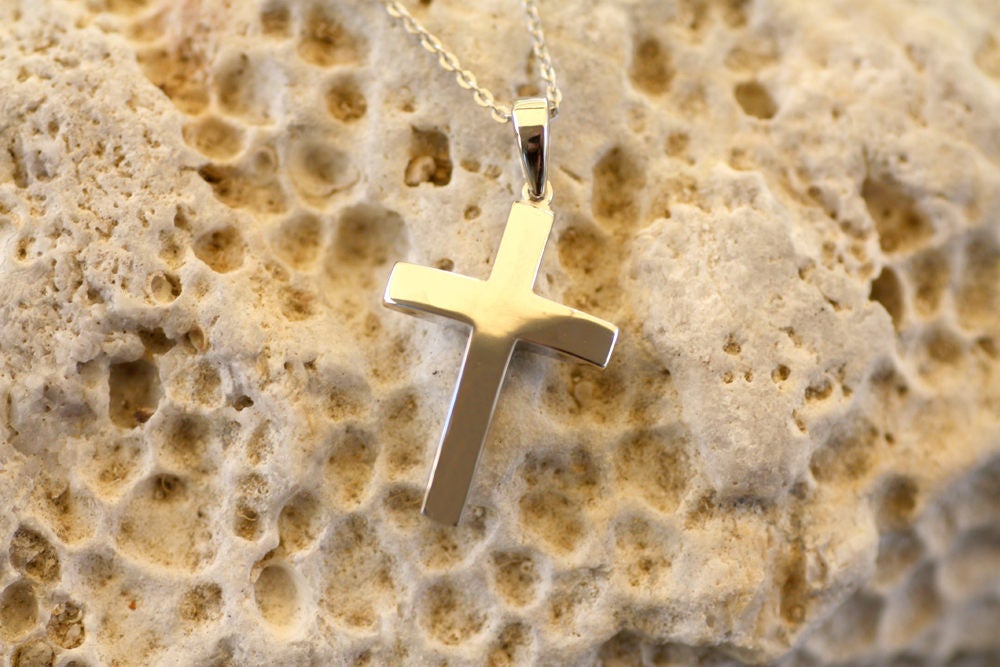 14K Solid Gold Cross