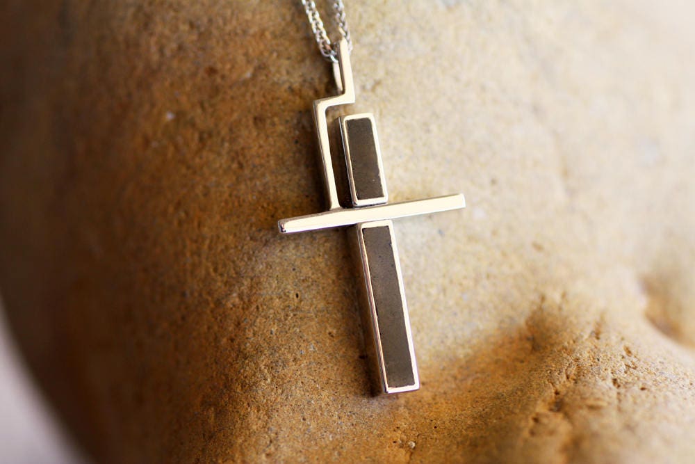 White Gold Cross Necklace