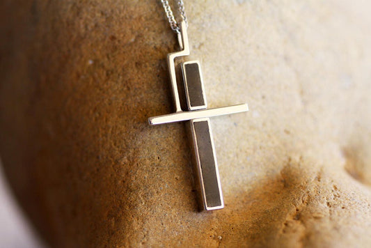 White Gold Cross Necklace