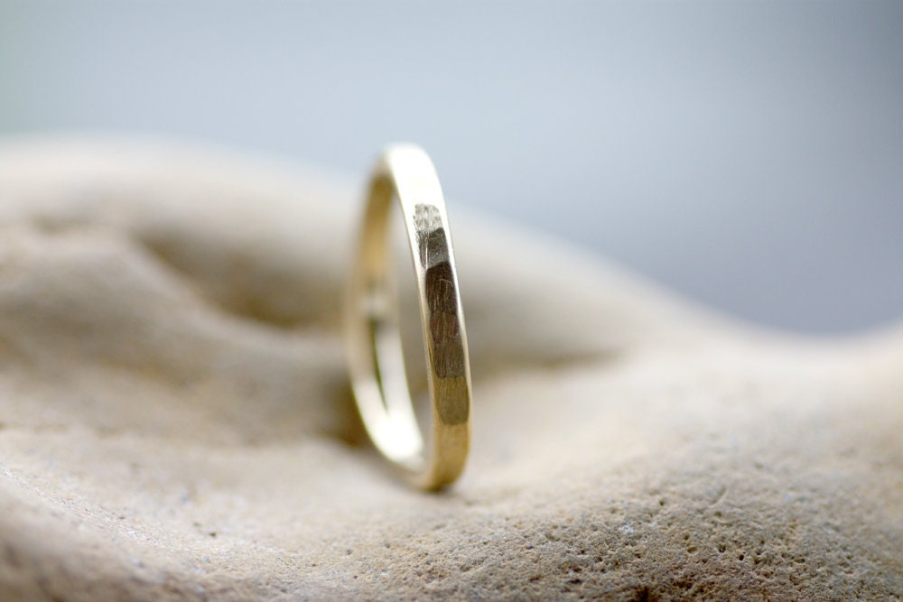 Textured brushed stacking ring
