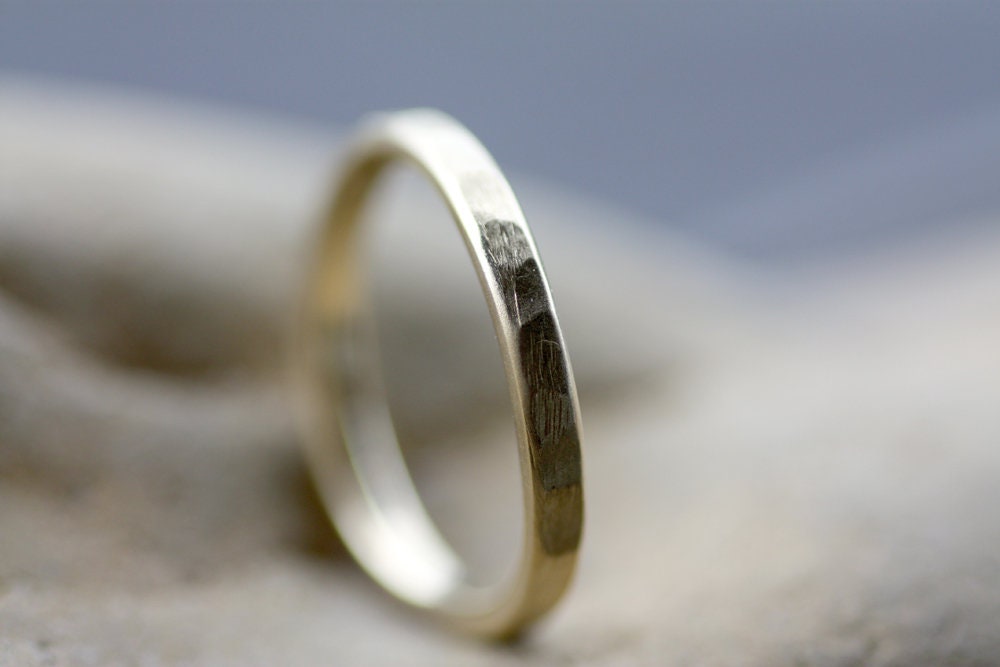 Textured brushed stacking ring