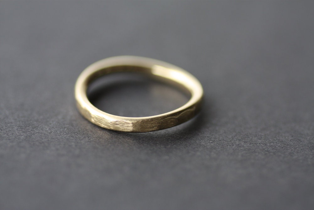 Textured brushed stacking ring