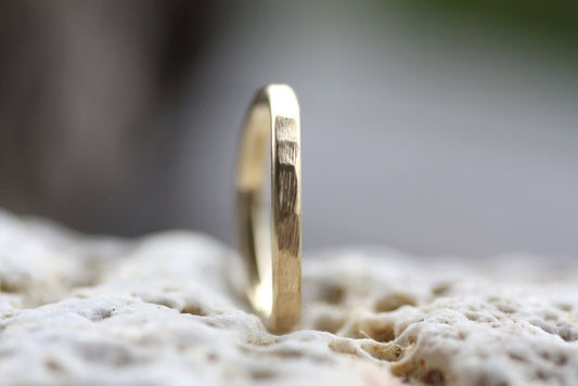 Textured brushed stacking ring