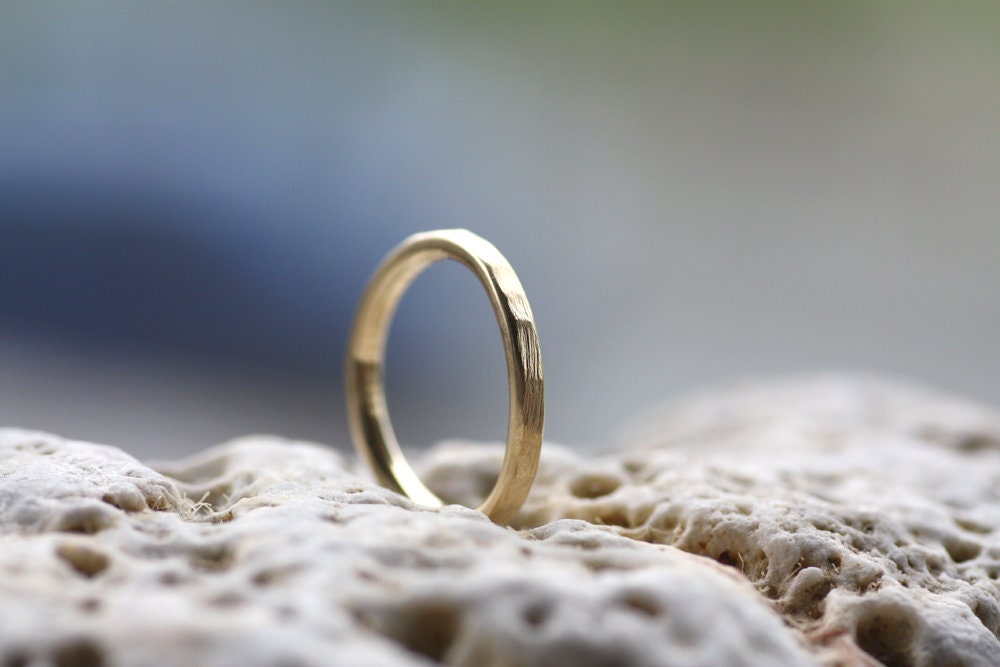 Textured brushed stacking ring