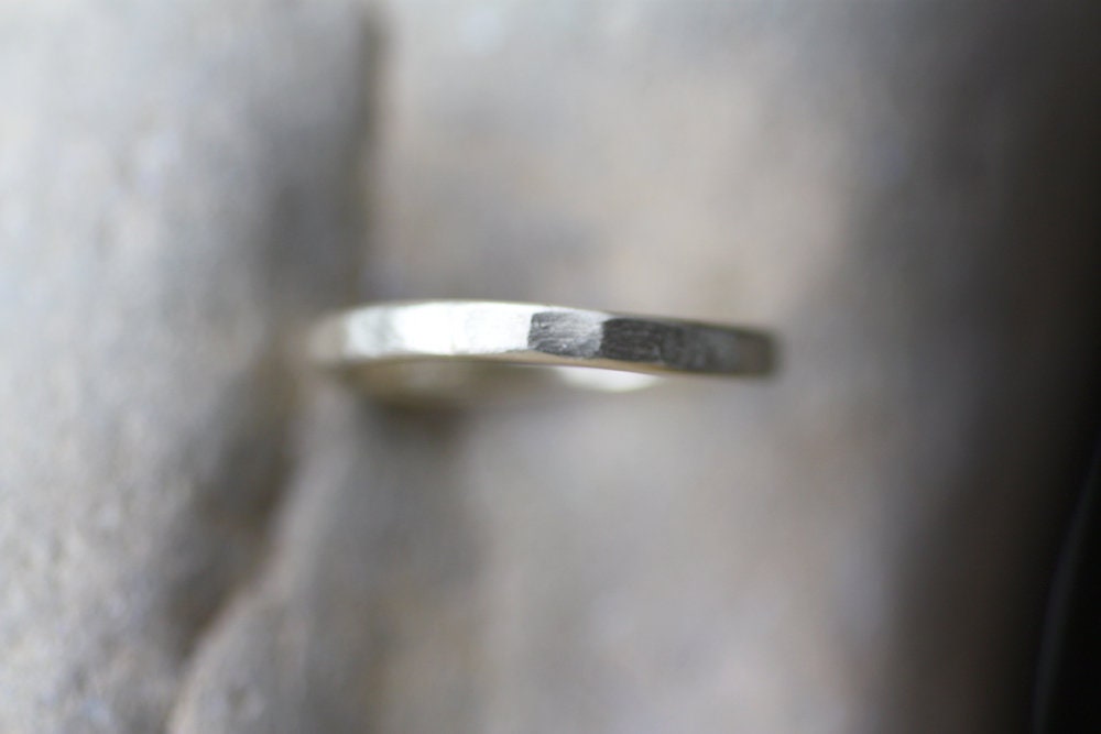 Textured brushed stacking ring