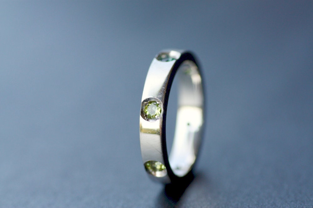 Multi-stone Tourmaline Personalized ring