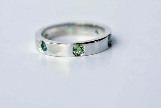 Multi-stone Tourmaline Personalized ring