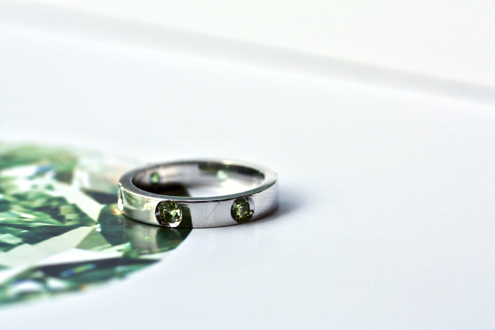 Multi-stone Tourmaline Personalized ring