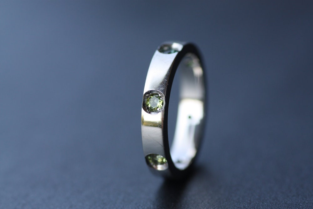 Multi-stone Tourmaline Personalized ring