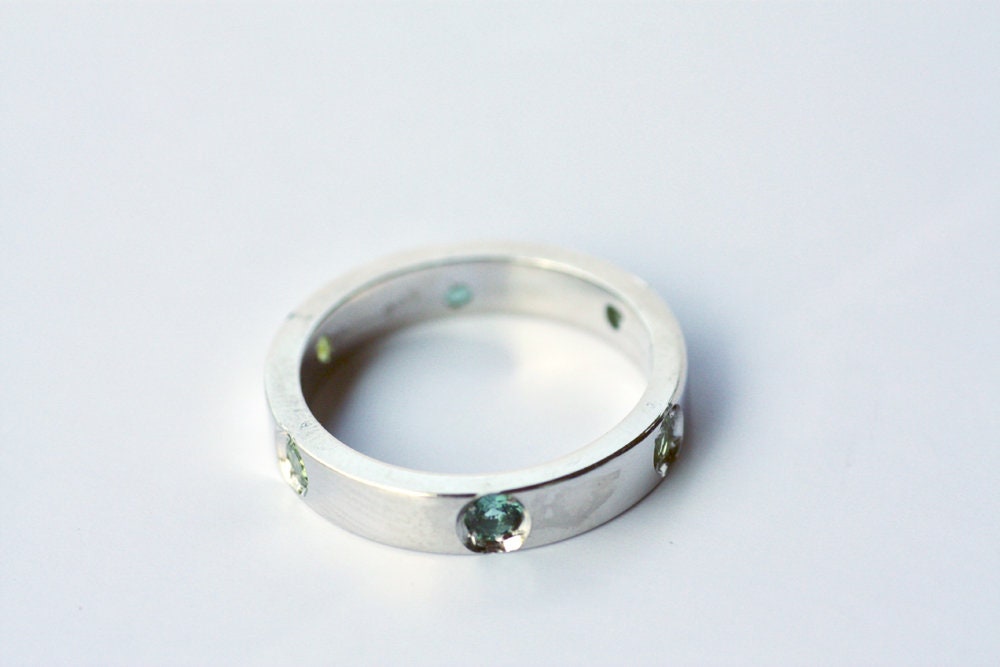 Multi-stone Tourmaline Personalized ring