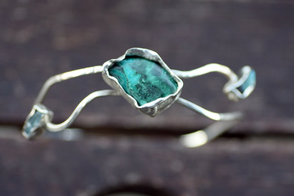 Turquoise, Aquamarine and Labradorite bracelet