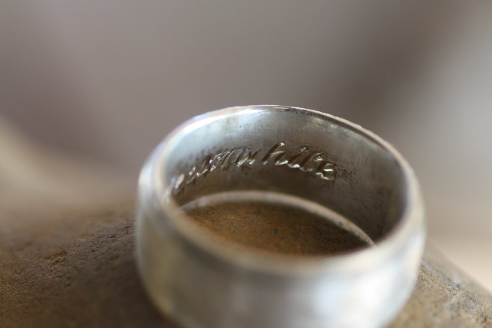 Personalized Peace Spinner Ring - Anxiety Relief ring