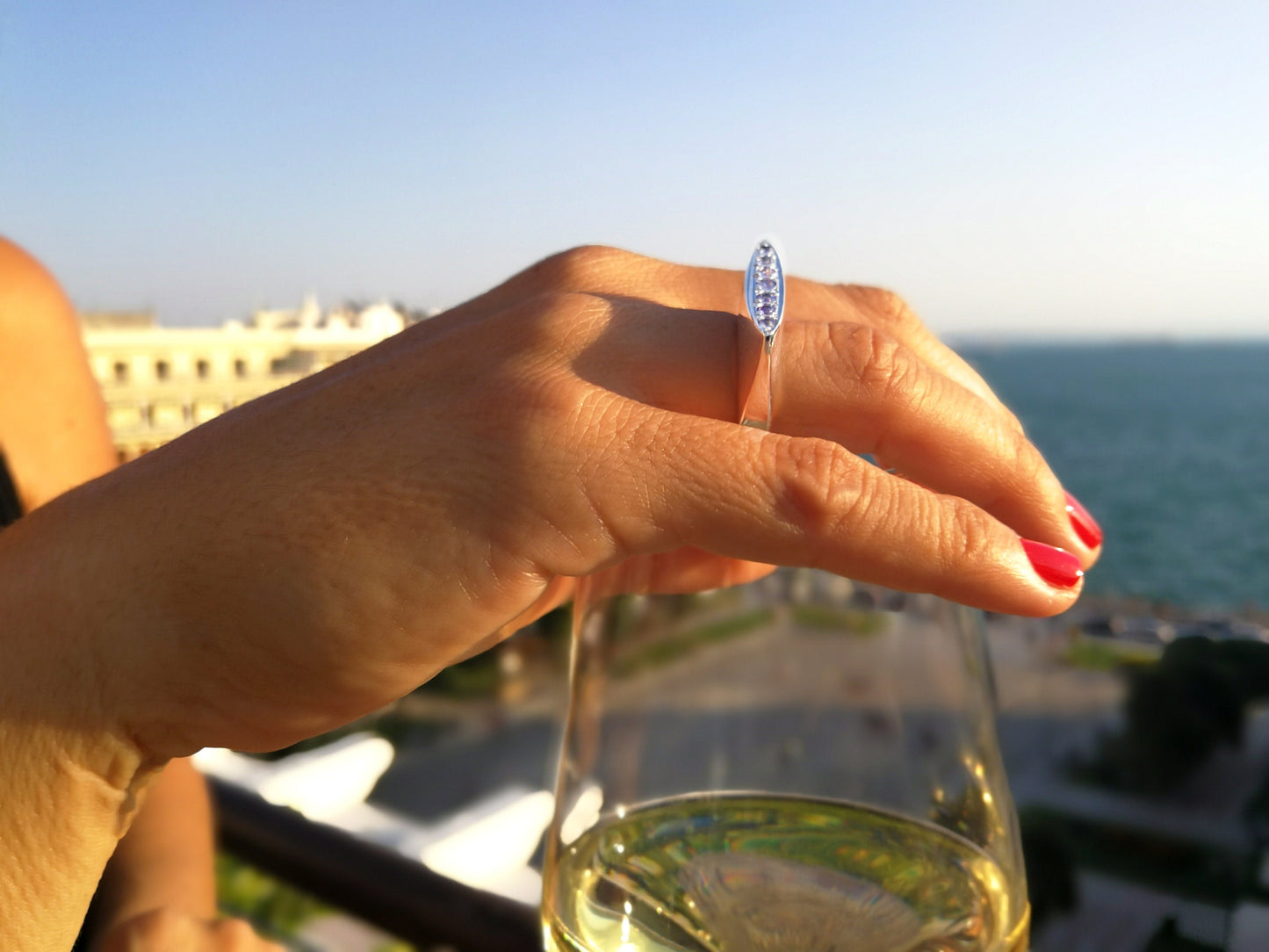Blue Tanzanite Statement ring