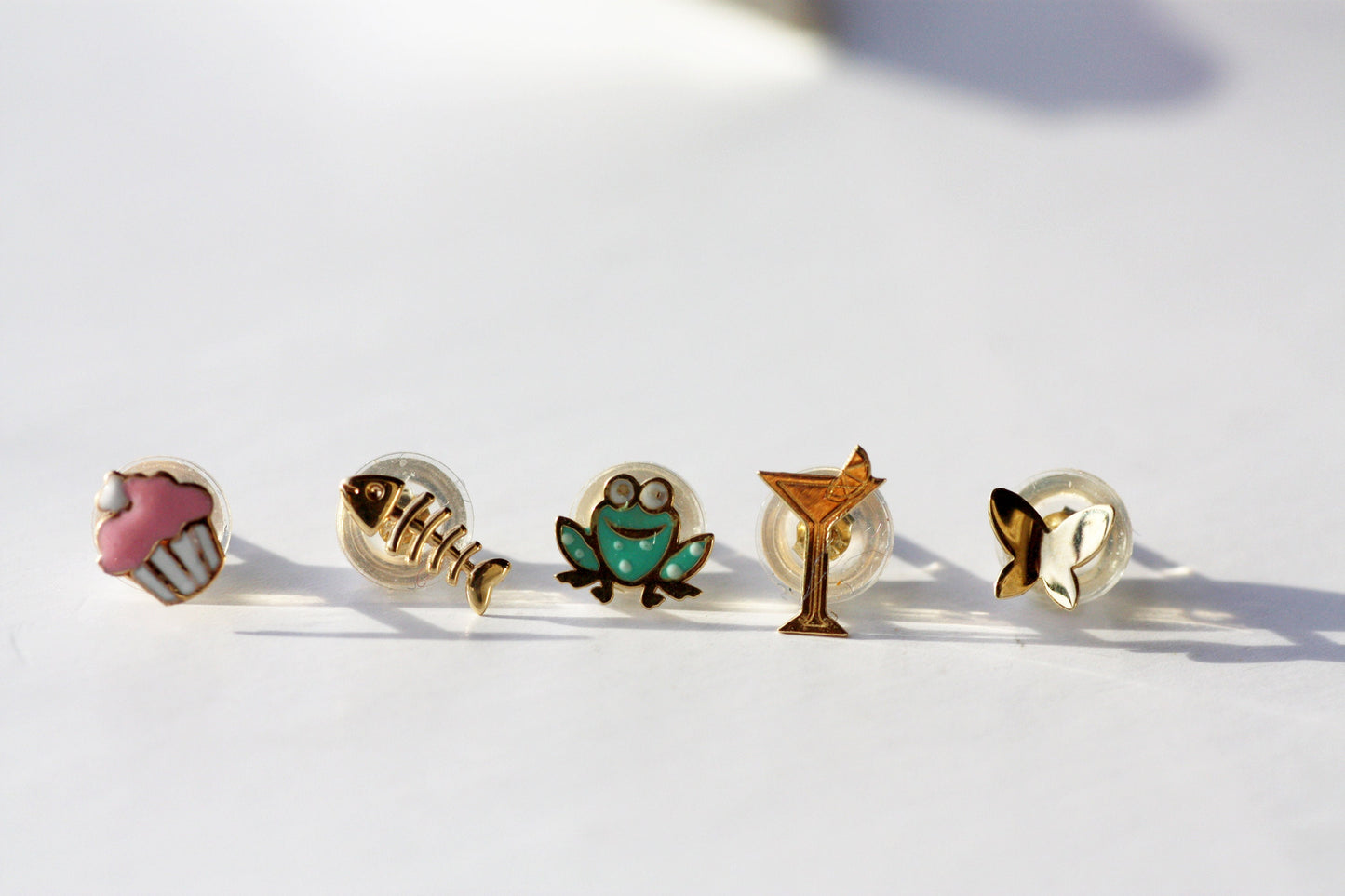 K9 Gold, Butterfly, solid gold earrings