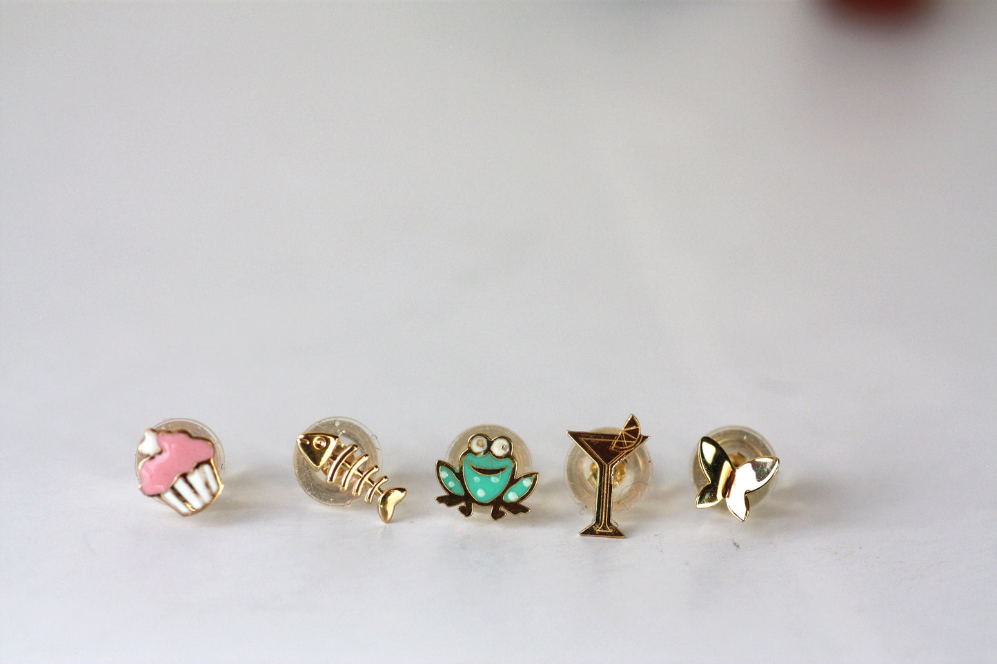 Gold, Tiny, Muffin Kids Earrings