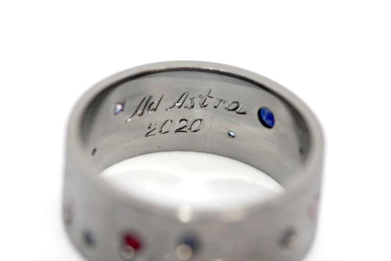 Ring with rubies and sapphires