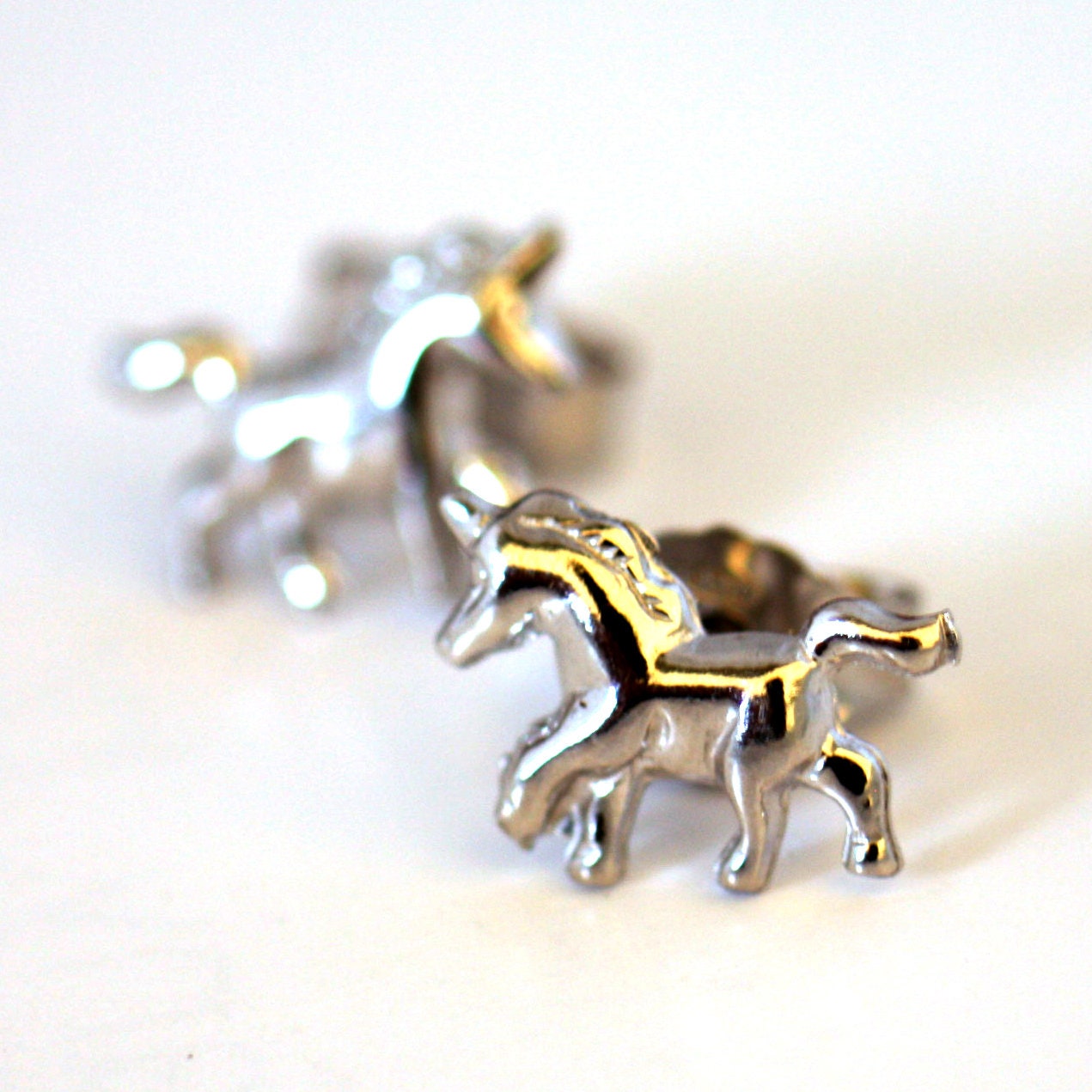 Unicorn kids tiny earrings
