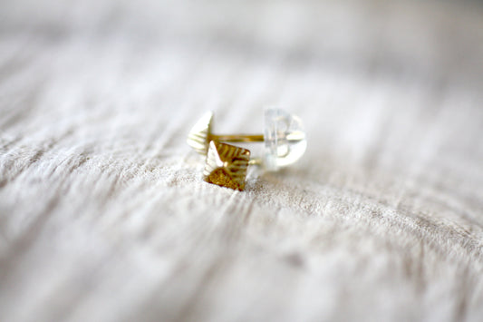 Gold K9 Pyramid Tiny Earrings