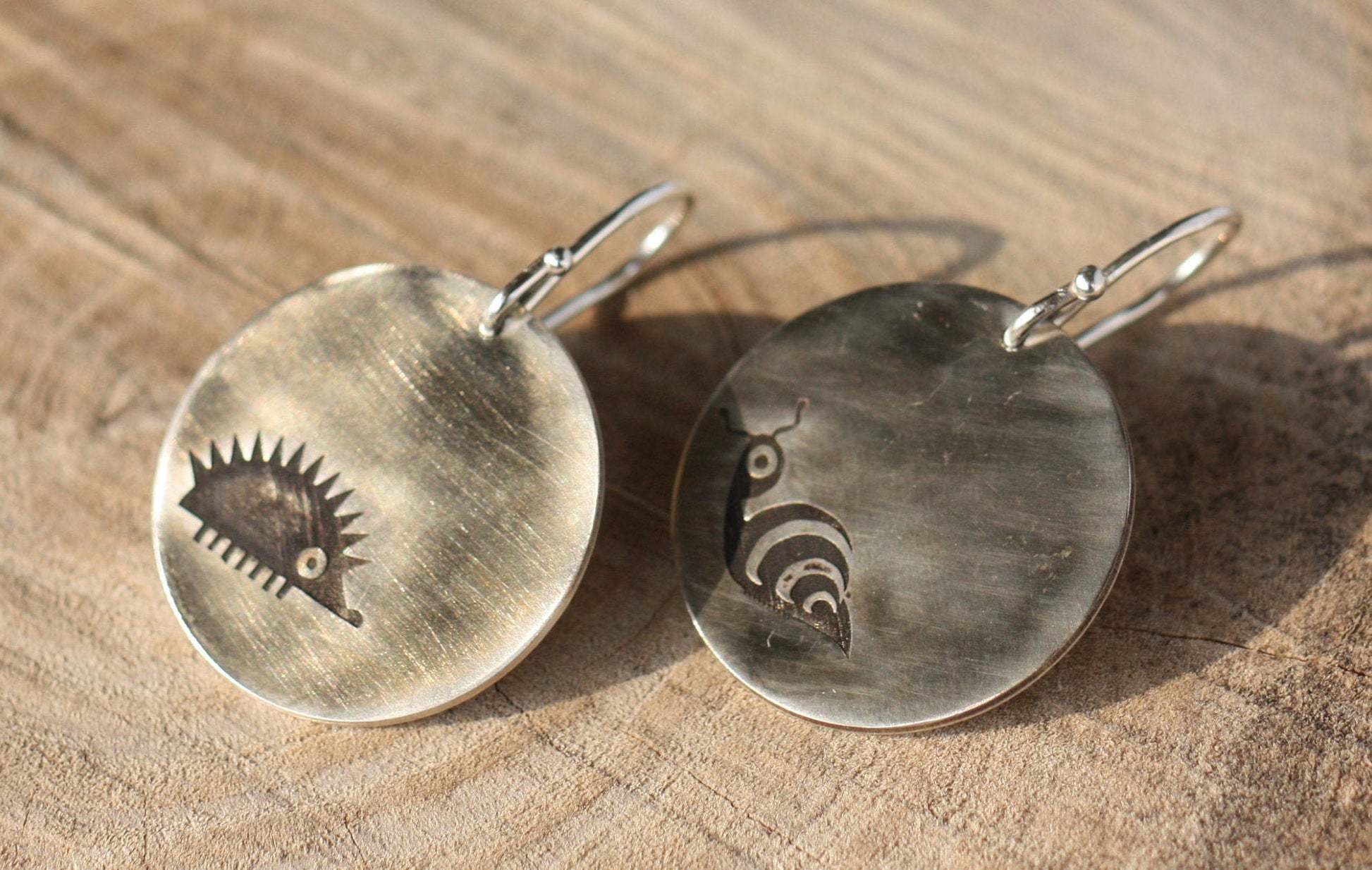 Funny earrings with animals