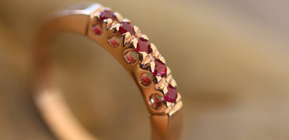 Cognac diamond Black Rhodium ring