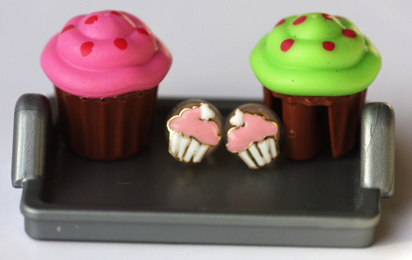Gold, Tiny, Muffin Kids Earrings
