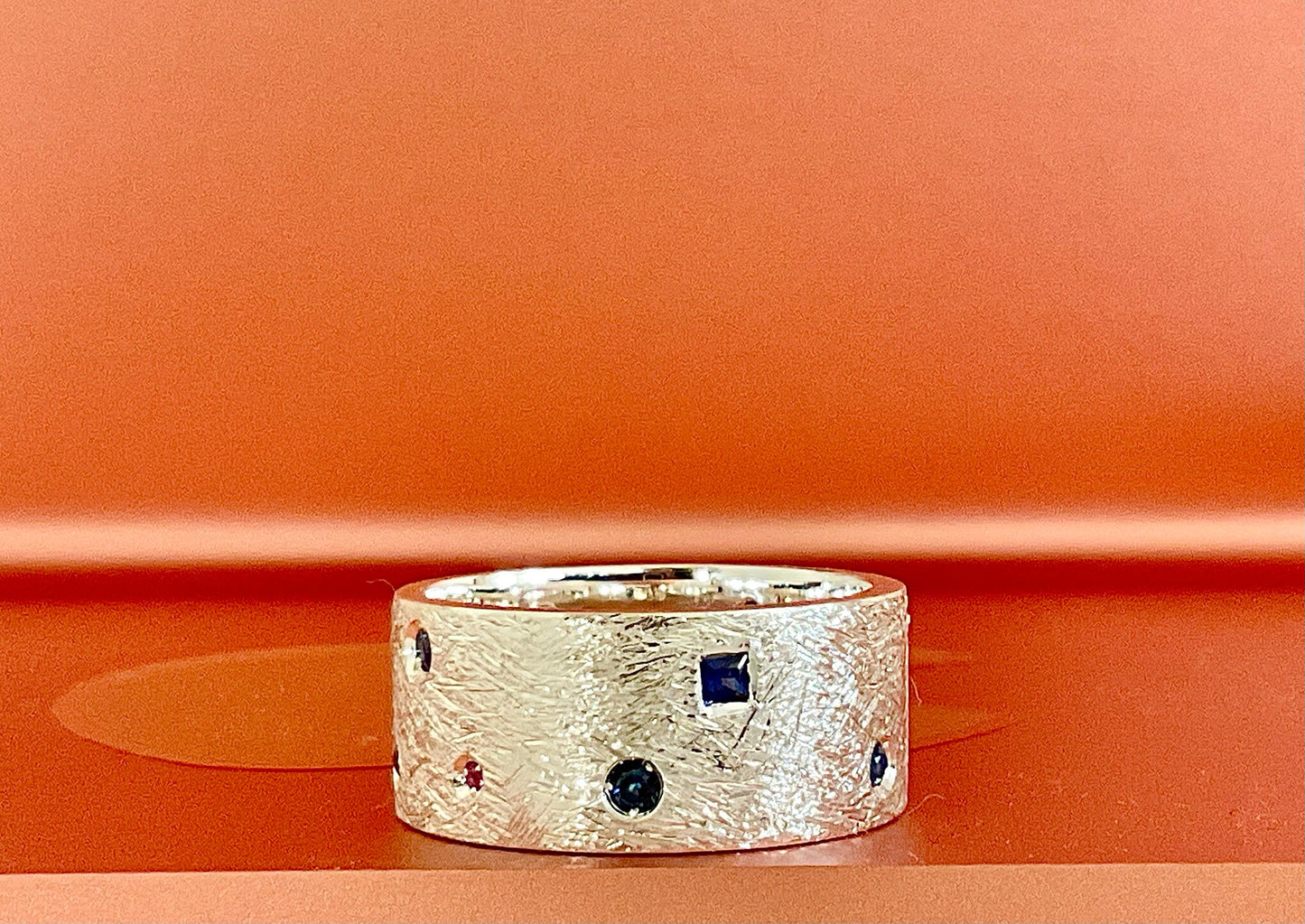 Ring with rubies and sapphires