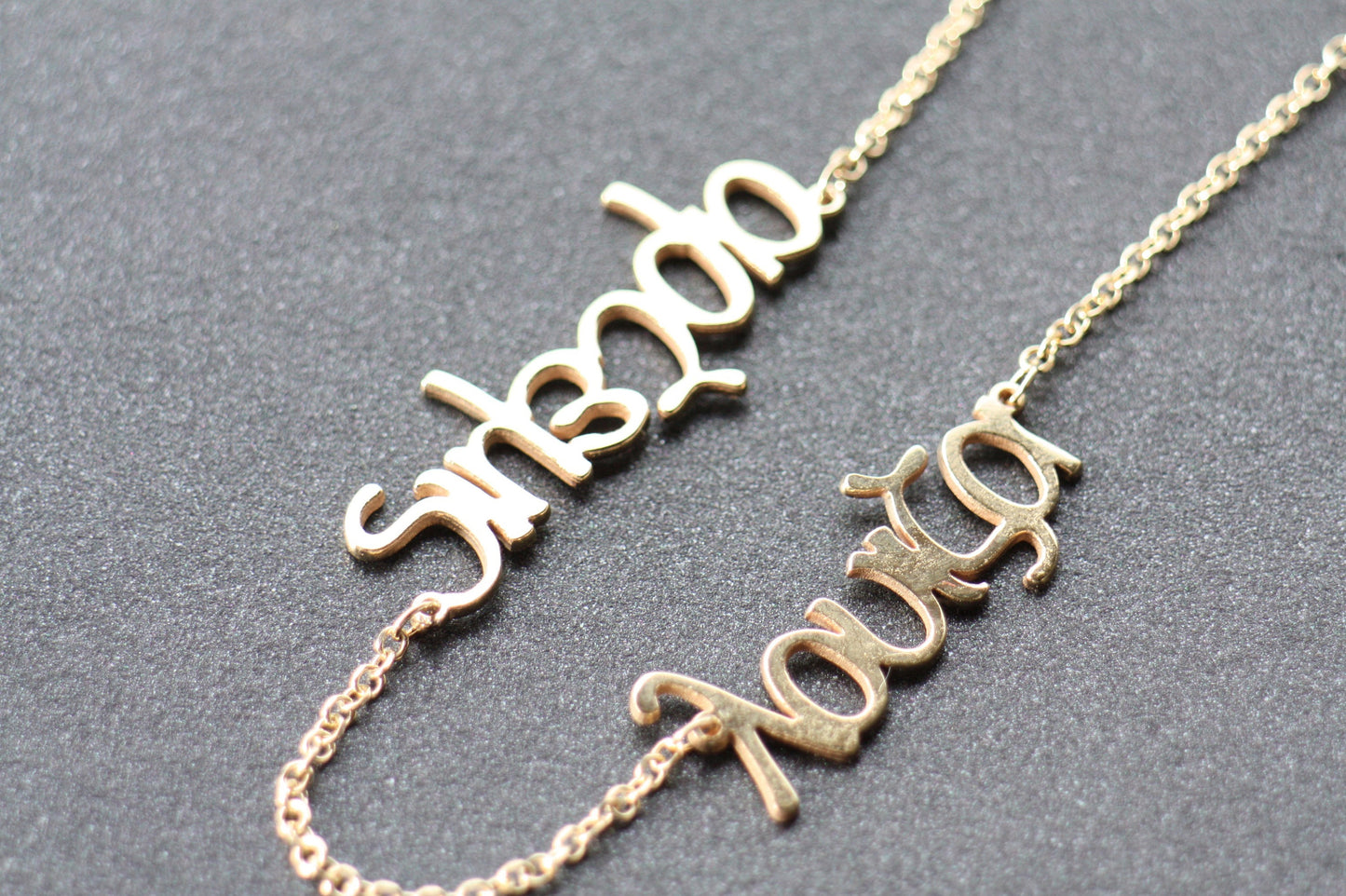 Personalized Name gold necklace