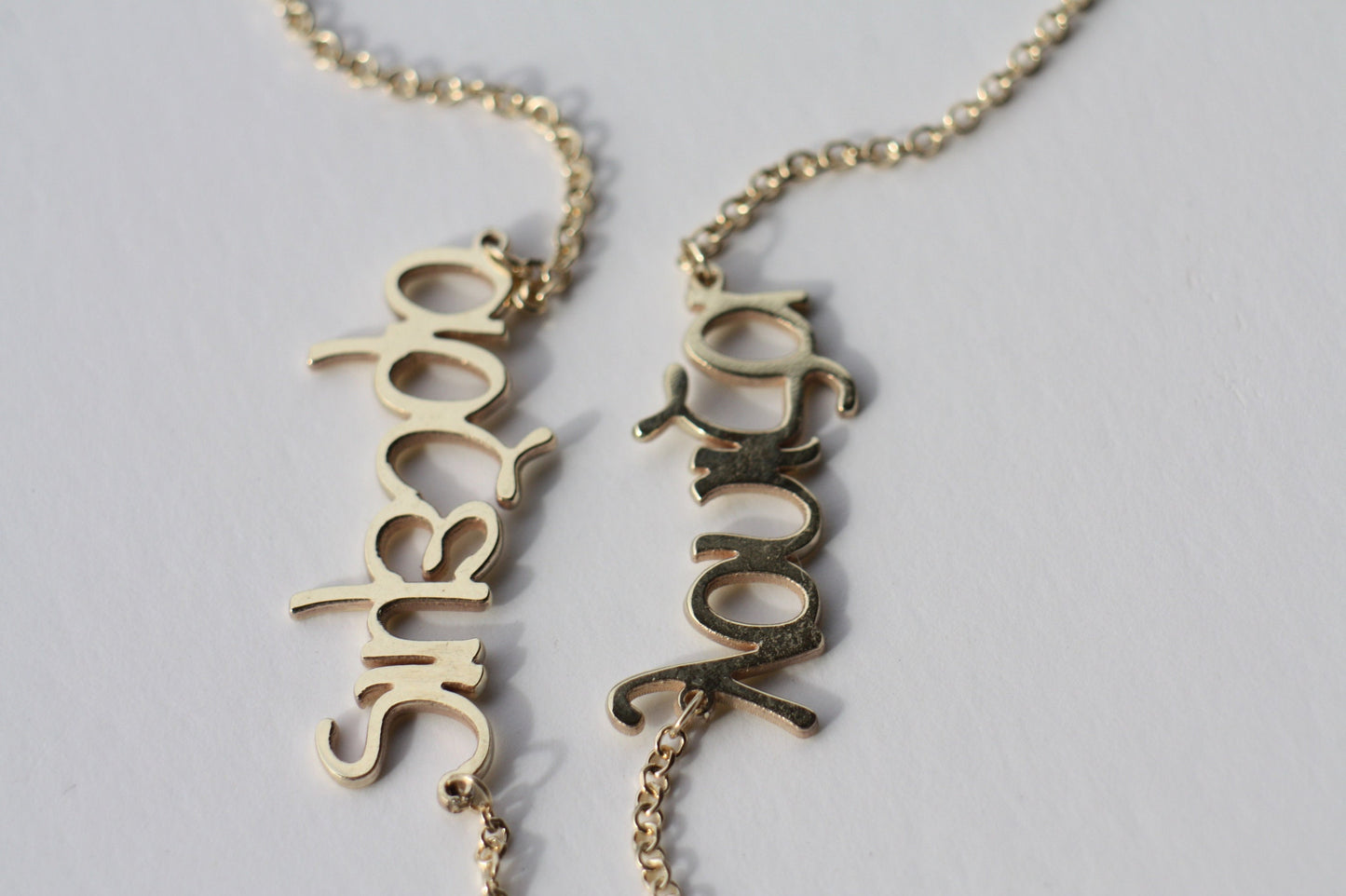 Personalized Name gold necklace