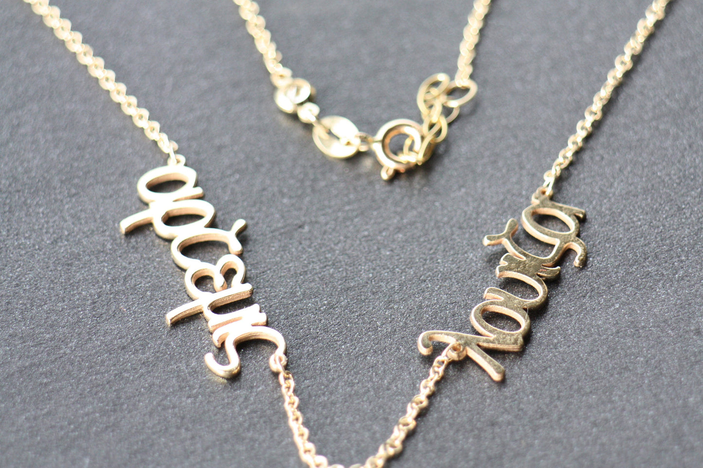 Personalized Name gold necklace
