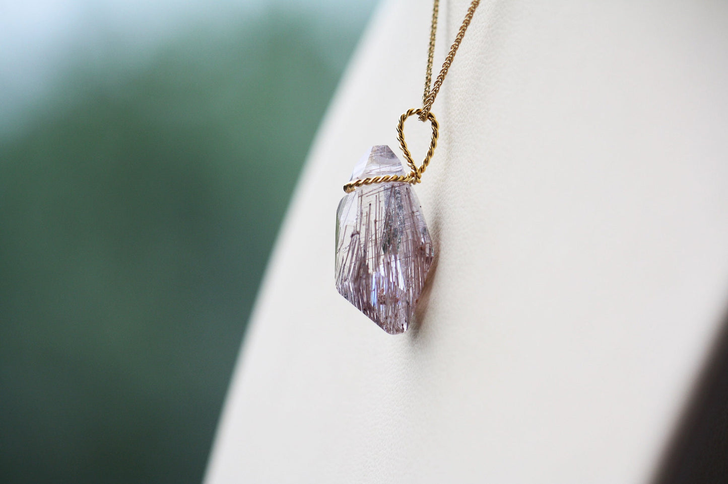 Natural Quartz Crystal Necklace for women
