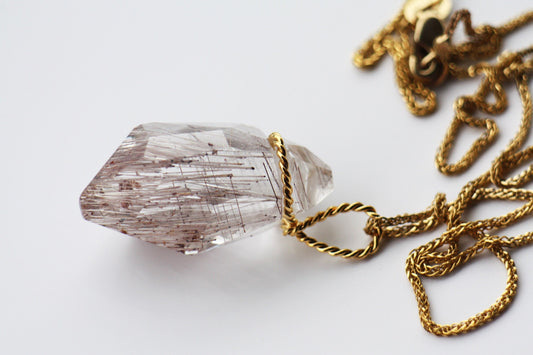 Natural Quartz Crystal Necklace for women