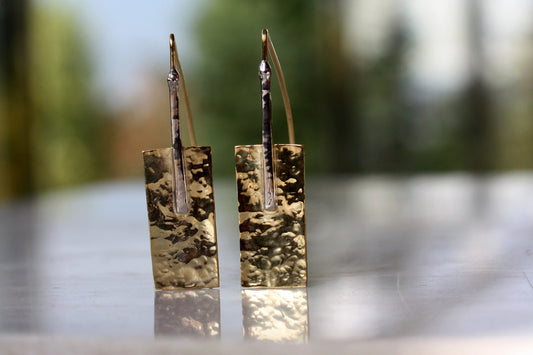 Silver Earrings for Women Geometric Style