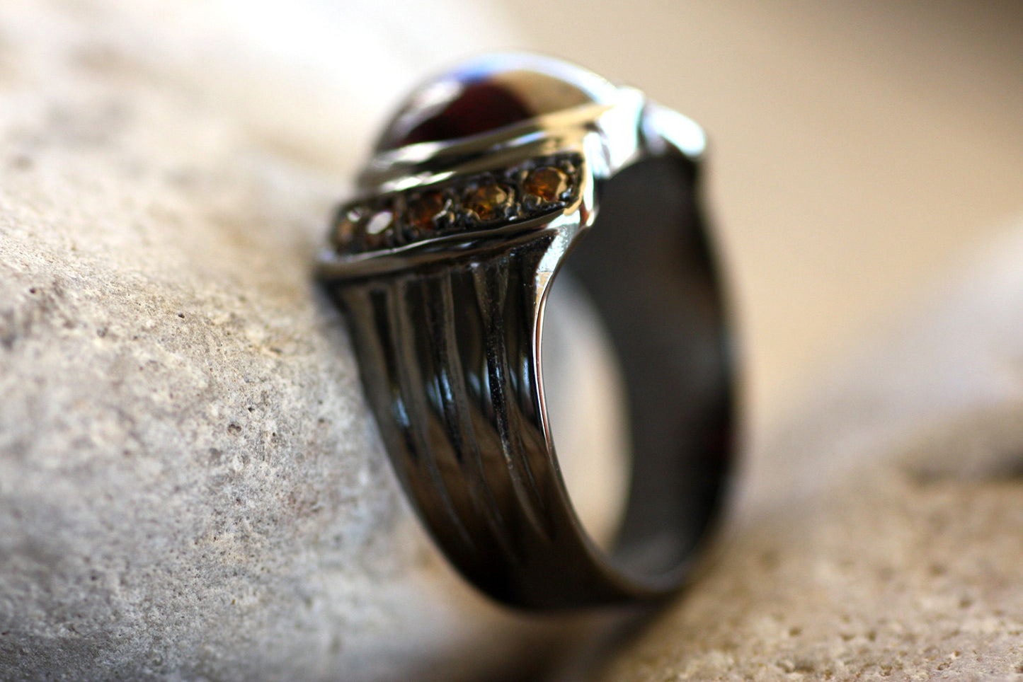 Tourmaline Sapphire and Ruby ring