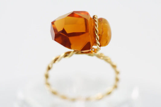 Citrine Gold 18K ring