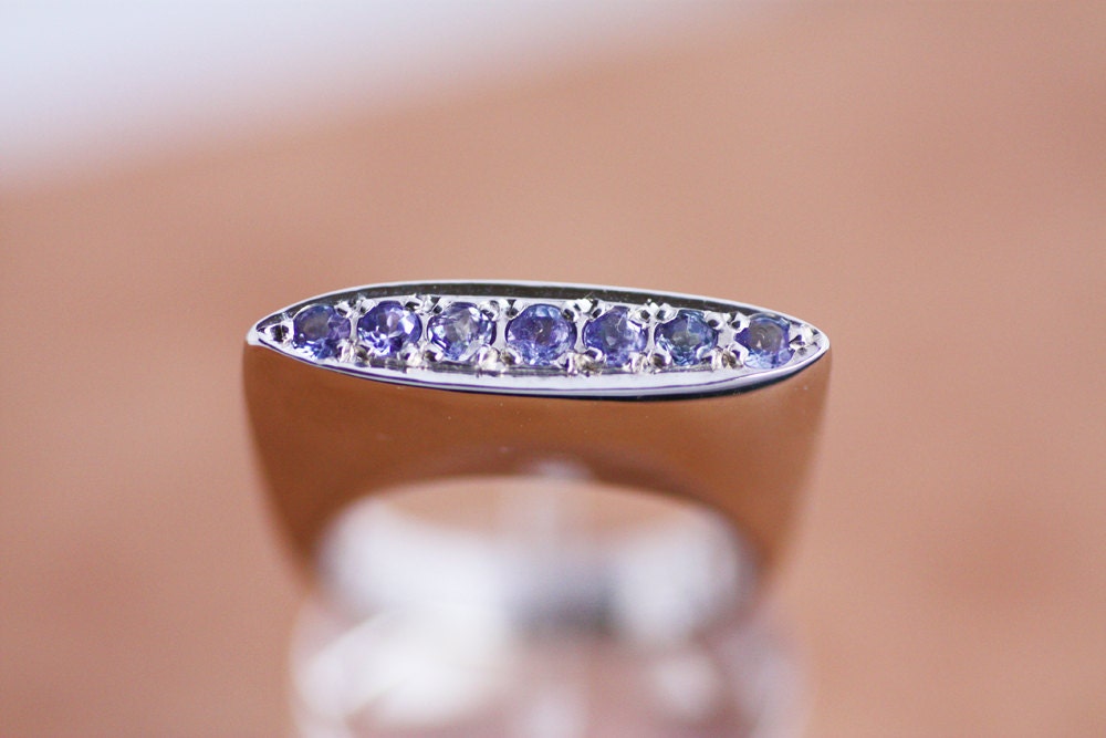 Blue Tanzanite Statement ring