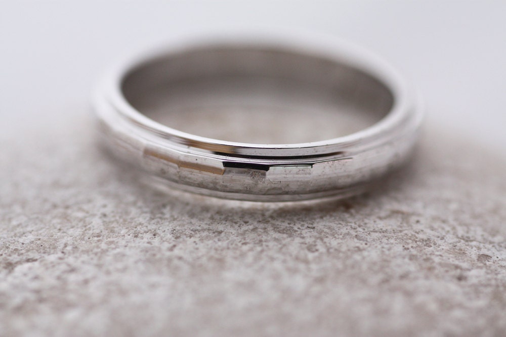Personalized Gold Wedding Ring for him