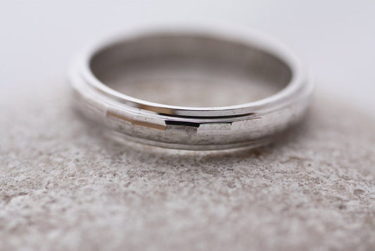 Personalized Gold Wedding Ring for him