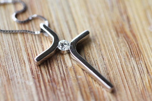 Baby jewellery christening Baptism Cross