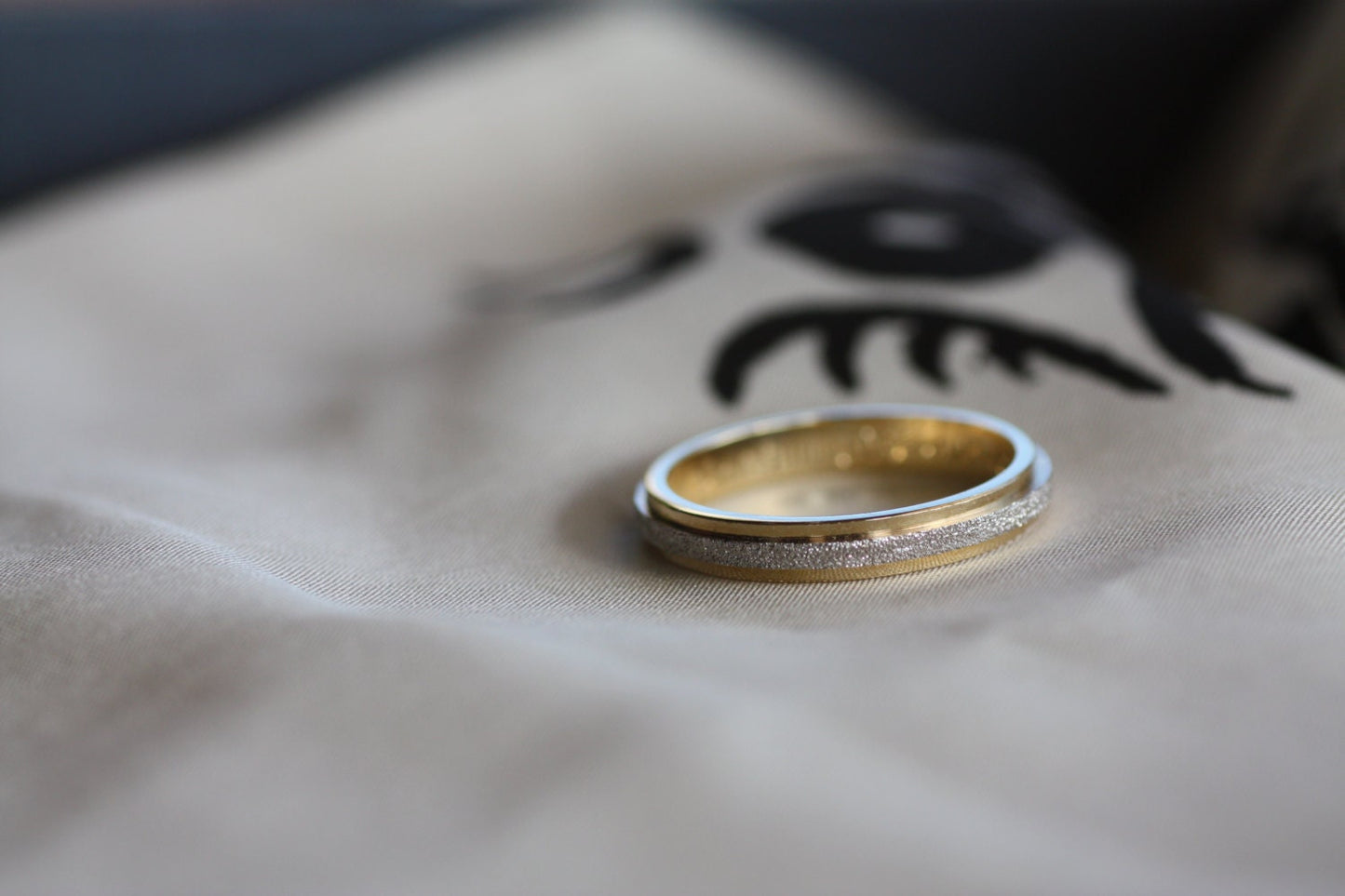 Hammered Gold Wedding band