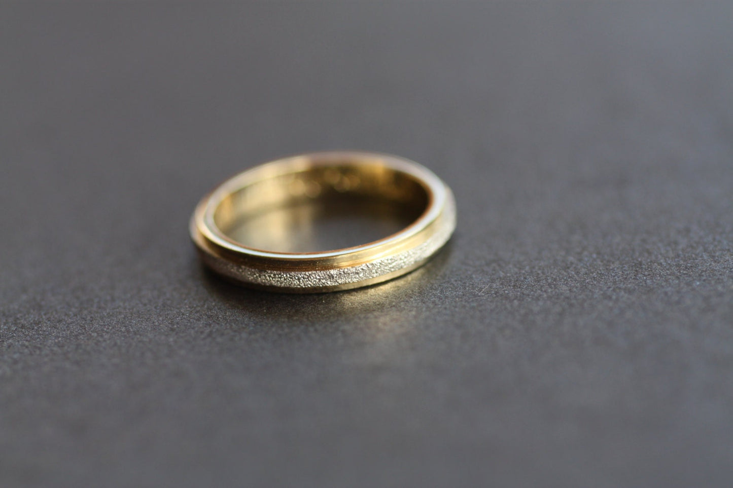 Hammered Gold Wedding band