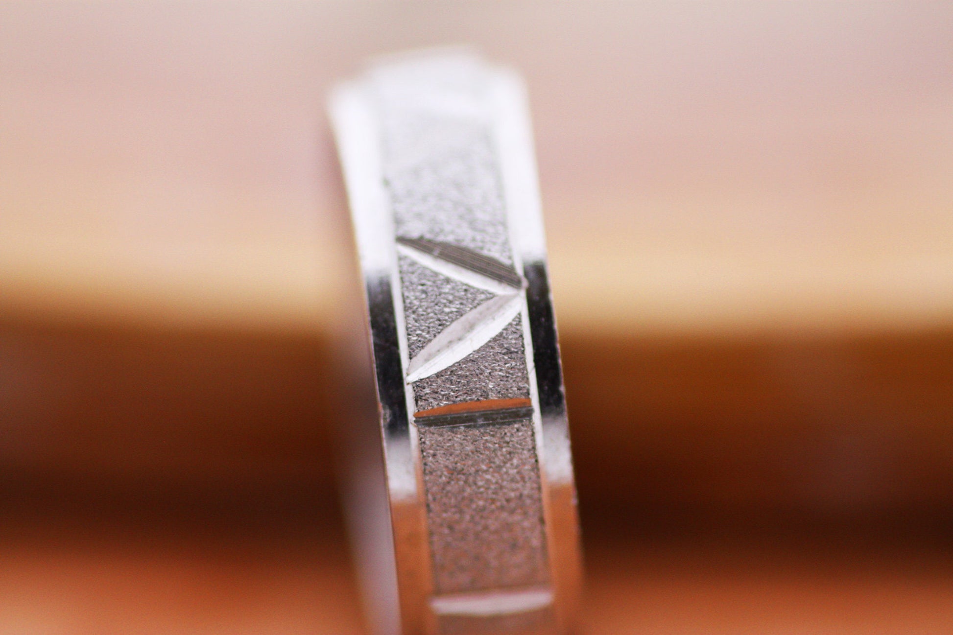 Engraved roman number ring