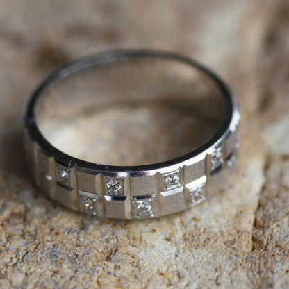 Diamond wedding band for couples